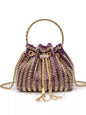 Rhinestone Embellished Bucket Crossbody Bag New Era Fashion LLc
