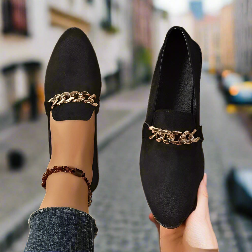 Women’s Pointed Toe Chunky Heel Shoes FitiqueFit