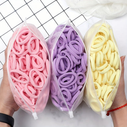 50pcs/Set Women   Basic Hair Bands 1.57inch Simple Solid Colors Elastic Headband Hair Ropes Ties Hair Accessories Ponytail Holder NovaCart