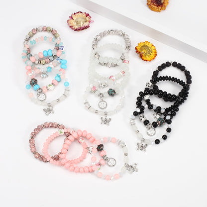 [Women's Bohemian Bracelet Set] Bohemian Bracelets Set for Women - Stackable Stretch Multilayer Beads Bracelet NovaCart
