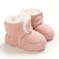 Toddler Baby Girls Booties Plus High Top Slippers Indoor Shoes Crib Shoes First Walker Shoes For Winter NovaCart