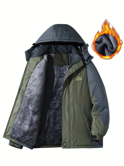 Men'S Outdoor Storm Jacket | Warm, Breathable, Thick Pile, Stand Collar, Regular Fit, Blue Color, Casual Style, Zipper Detail, Suitable for Spring, Autumn, Winter NovaCart