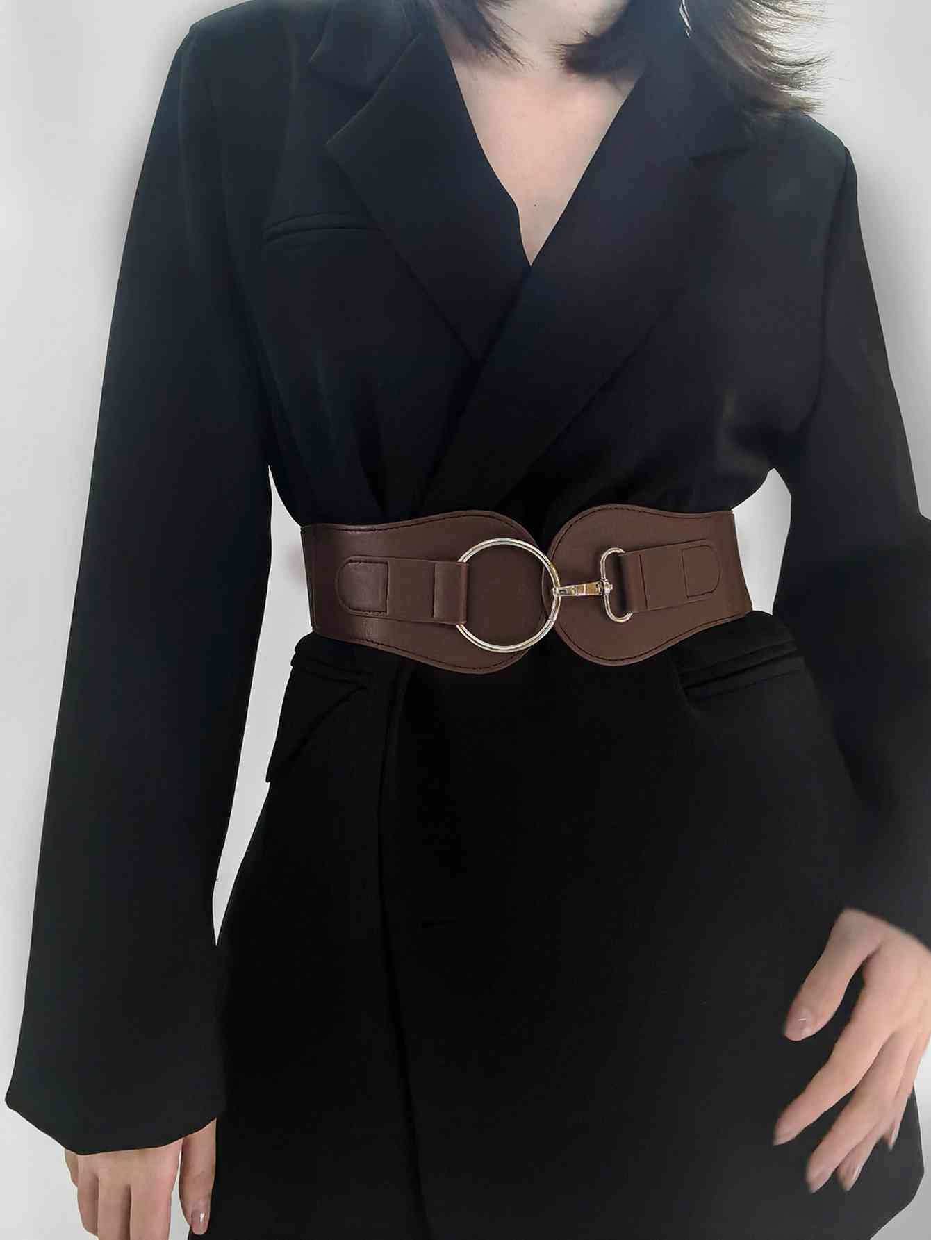 Elegant Fashion PU Elastic Wide Belt – Adjustable Comfort Fit See size chart under “more details” The Fashion Celestial