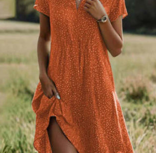 Ethnic Print Midi Dress – Scoop Neck Geometric Pattern Boho Dress FitiqueFit