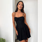 Women's Slim-Fit Midi Strap Dress – Elegant Sleeveless Slip Dress FitiqueFit