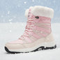 Women’s Winter Fleece-Lined Thicker Non-Slip Cotton-Padded Outdoor Mid-Boots FitiqueFit