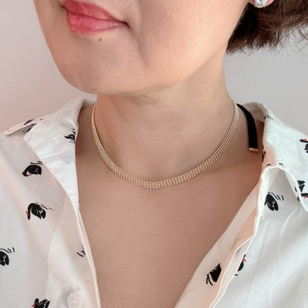 Ties On The Back Golden Choker Necklace Shop Style & More | Fresh Looks, Everyday Deals & Free Shipping