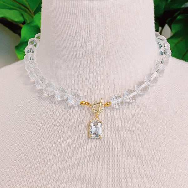 Clear Crystal Ball Chain Necklace Shop Style & More | Fresh Looks, Everyday Deals & Free Shipping