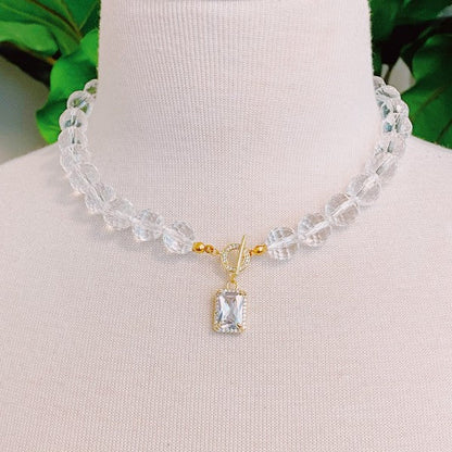 Clear Crystal Ball Chain Necklace Shop Style & More | Fresh Looks, Everyday Deals & Free Shipping