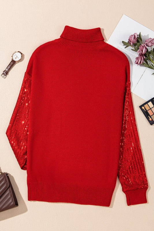 Christmas Merry Sequin Turtleneck Sweater Shop Style & More | Fresh Looks, Everyday Deals & Free Shipping