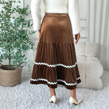 Mid-length Lace Skirt Women's Clothing Grayceful LLC