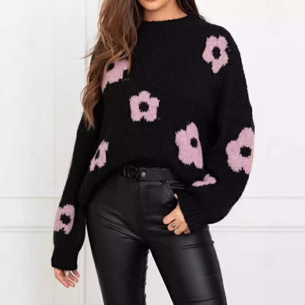 Autumn And Winter Women's Sweaters, Women's Floral Personalized Plus-size Trendy Sweaters See size chart under “more details” The Fashion Celestial
