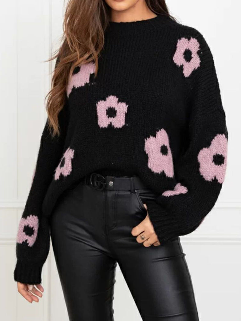 Autumn And Winter Women's Sweaters, Women's Floral Personalized Plus-size Trendy Sweaters See size chart under “more details” The Fashion Celestial
