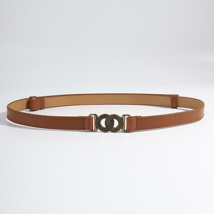 ElegantStyle Alloy Buckle PU Belt – Chic and Versatile Accessory See size chart under “more details” The Fashion Celestial