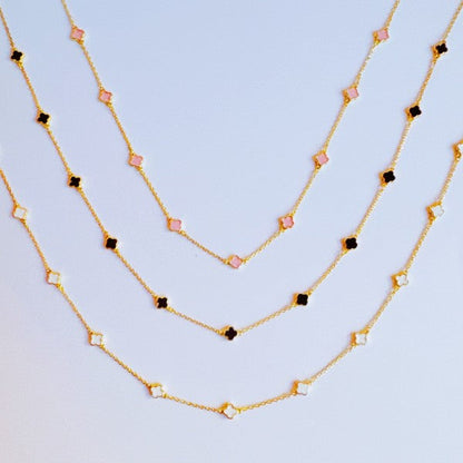 Petite Colored Clover Necklace Shop Style & More | Fresh Looks, Everyday Deals & Free Shipping