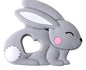 Baby Teether Silicone Rabbit Food Grade Bunny Teether Nursing Teething  Accessories Silicone Animal Teether For Kids and Baby Stevvex