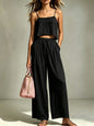 Women's Camisole & Wide-Leg Pants Two-Piece Set – Casual Summer FitiqueFit