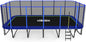 2500LBS Weight Capacity Rectangle Trampoline 13X23Ft Outdoor Square Gymnastics Trampolines with 10-Year Quality Assurance for Kids Adults Large Commercial Grade Rectangular Pro Trampoline