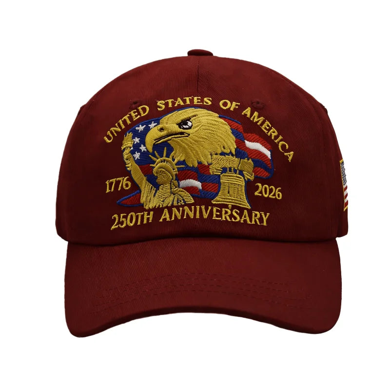 250Th US Independence Day Special Baseball Cap Breathable Lightweight Cap Gift for Dads and Veterans