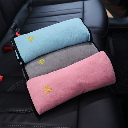 1pc Car Automotive Seat Belt Cover Shoulder Cover Seat Belt Holder Cute Lengthened And Thickened Plush Safety Belt Shoulder Cover, Car Safety Shoulder Guard, Seat Belt Adjustment Retainer, Anti-Strangle Neck Seat Belt NovaCart
