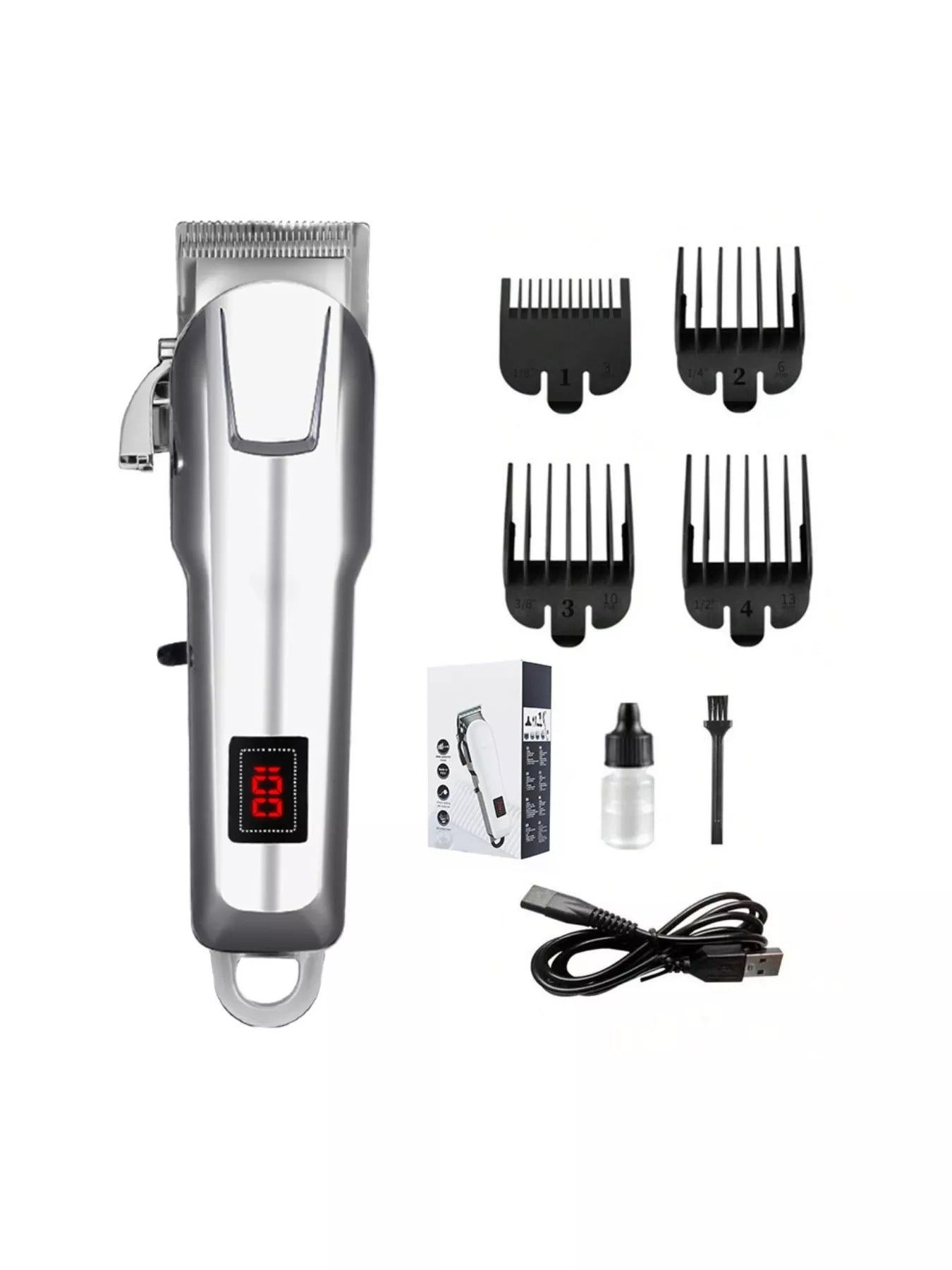Cordless Hair Clipper with LED Display New Era Fashion LLc