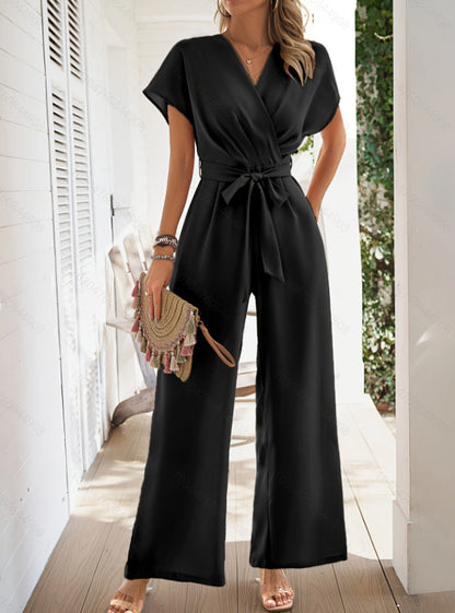 Solid Color Women's Jumpsuit Series Belt Grayceful LLC