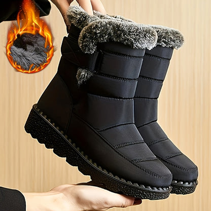 Winter Boots for Women New Long Plush Snow Boots Woman Platform Ankle Boots Warm Shoes NovaCart