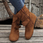 1.18inch Inner Height Increase Women's Short Boots with Flat Sole, Buckle Closure, Comfortable, Warm, and Lightweight, Women Shoes NovaCart