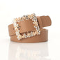 2023 Women'S Fashion Accessory, Elegant Alloy Rhinestone Pin Buckle Belt, Versatile Dress Decorative Accessory, Casual & Sporty Style, Hand Washable - Ideal for Weekend and Festive Occasions, Weekend Casual Wear|Elegant Acces NovaCart