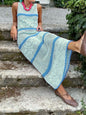 Knitted Sweater Contrast Color Vest Hollow Dress Grayceful LLC