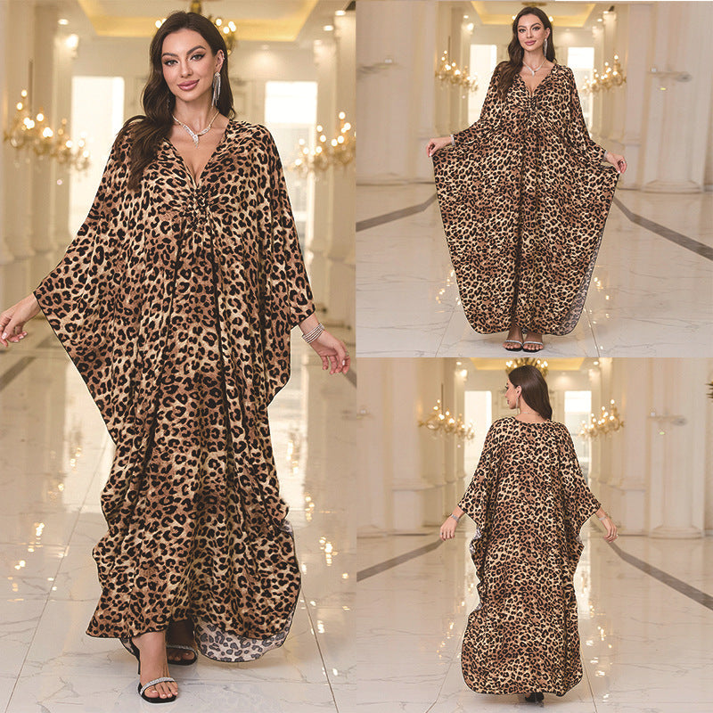 Fashion Personalized Cotton Printed Beach Dress Women Grayceful LLC