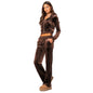 Stylish Velvet Two-Piece Sports Hoodie Set See size chart under “more details” The Fashion Celestial