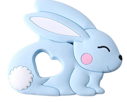 Baby Teether Silicone Rabbit Food Grade Bunny Teether Nursing Teething  Accessories Silicone Animal Teether For Kids and Baby Stevvex