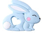 Baby Teether Silicone Rabbit Food Grade Bunny Teether Nursing Teething  Accessories Silicone Animal Teether For Kids and Baby Stevvex
