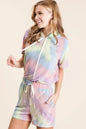 BiBi Tie Dye French Terry Hoodie Top and Bottom Set New Era Fashion LLc