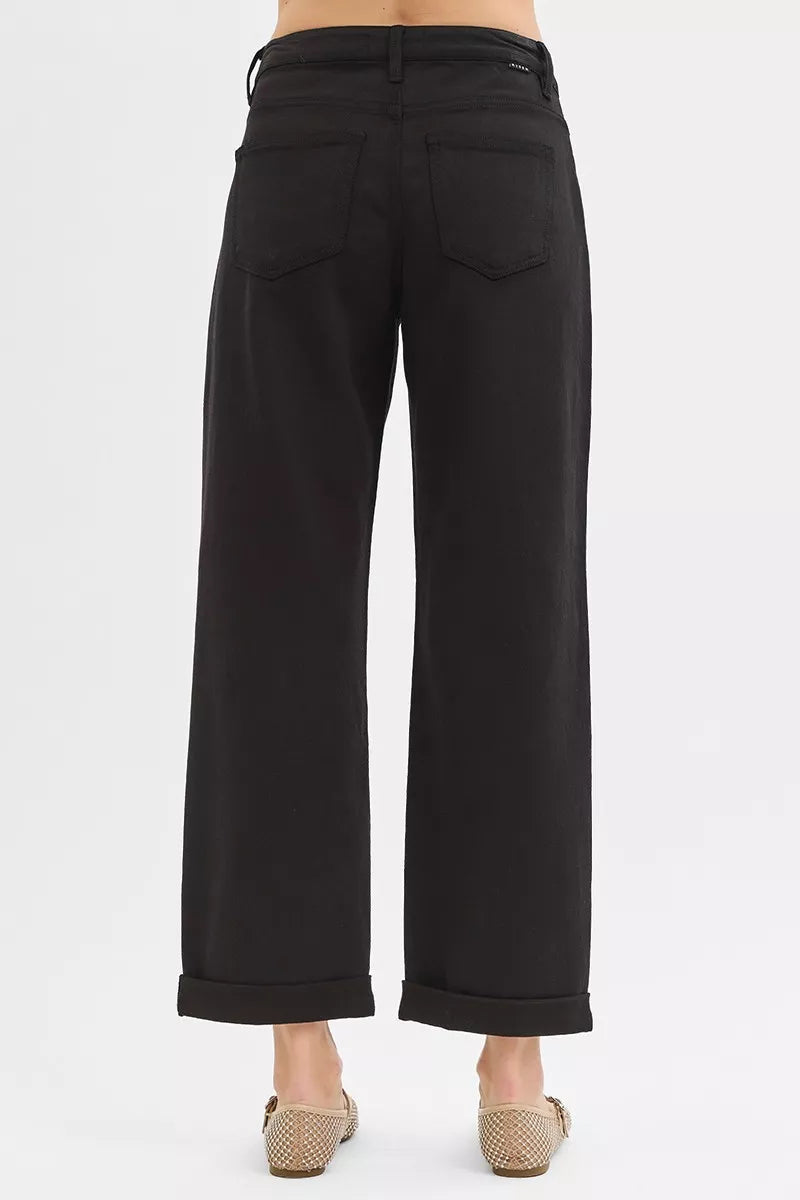 RISEN Tummy Control Mid Rise Ankle Barrel Relaxed Baggy West2East Surf