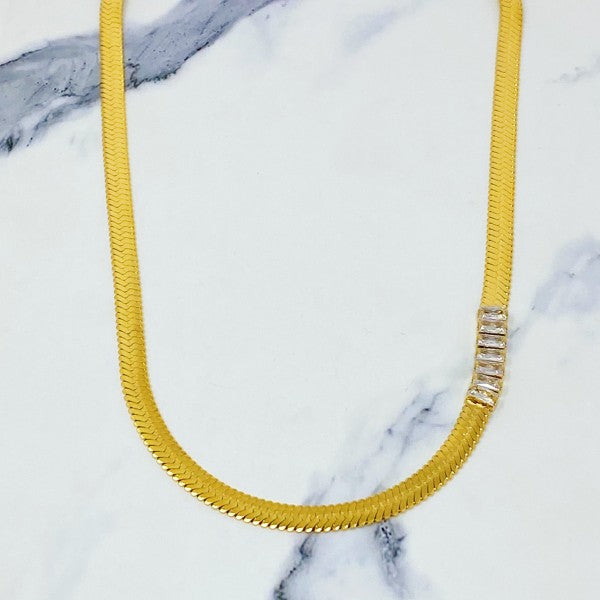 Herringbone Jeweled Necklace Shop Style & More | Fresh Looks, Everyday Deals & Free Shipping