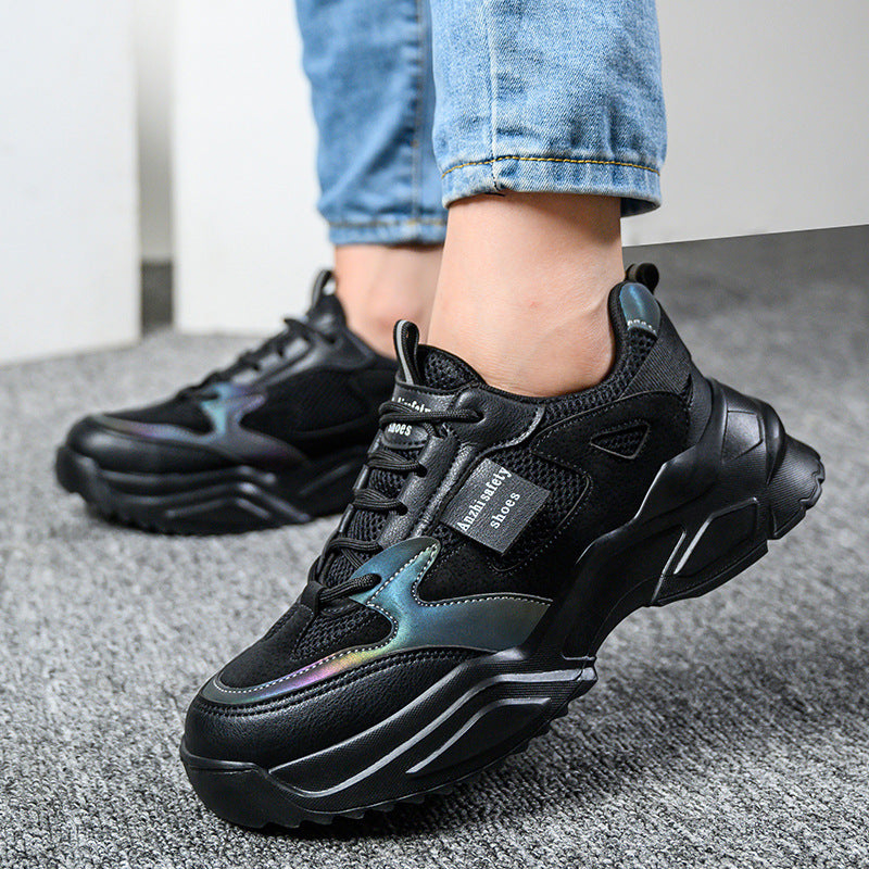 Lightweight Breathable Anti-Smash Work Shoes – Women's Safety Sneakers FitiqueFit