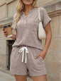 Short Sleeve Top and Shorts Set New Era Fashion LLc