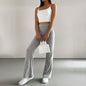 Solid Rib-Knit Pull-On Jogger Pants for Women FitiqueFit