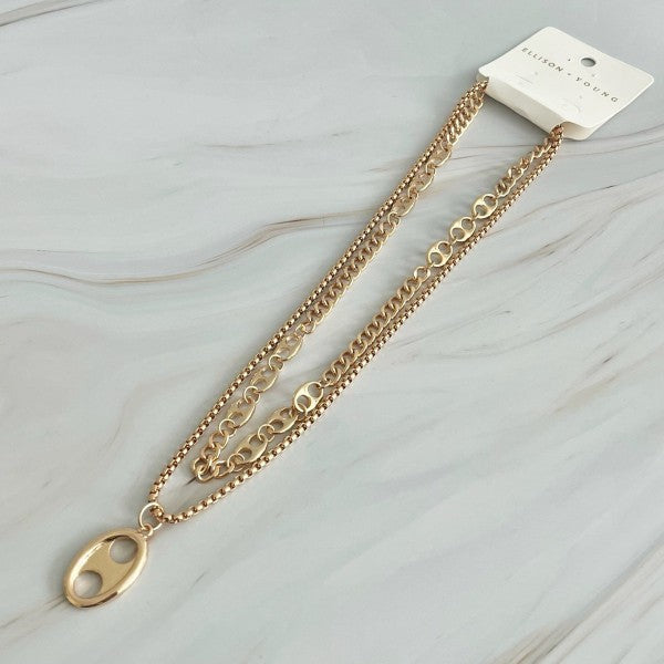 Button Charm Golden Necklace Set Shop Style & More | Fresh Looks, Everyday Deals & Free Shipping