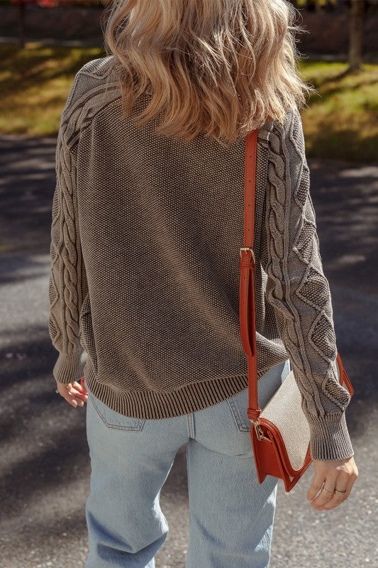 Cable Knit Long Sleeve Sweater Shop Style & More | Fresh Looks, Everyday Deals & Free Shipping