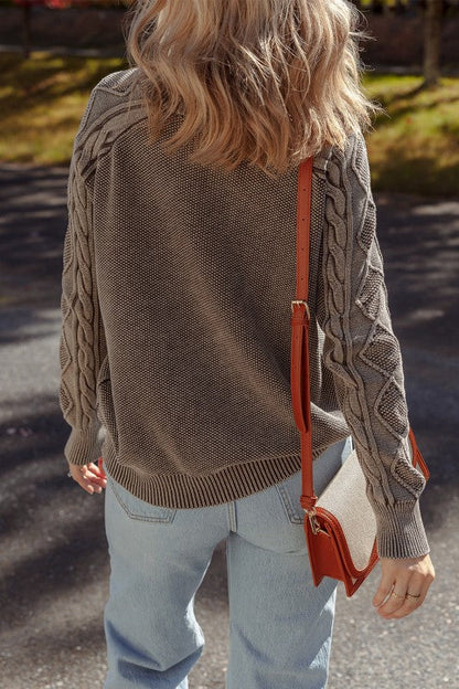 Cable Knit Long Sleeve Sweater Shop Style & More | Fresh Looks, Everyday Deals & Free Shipping