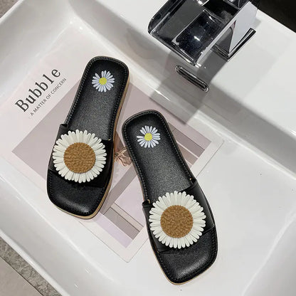Women's Outdoor Non-Slip Daisy Slide Sandals