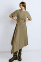 RIGHT ON CUE KNIT MIDI DRESS Flying Tomato