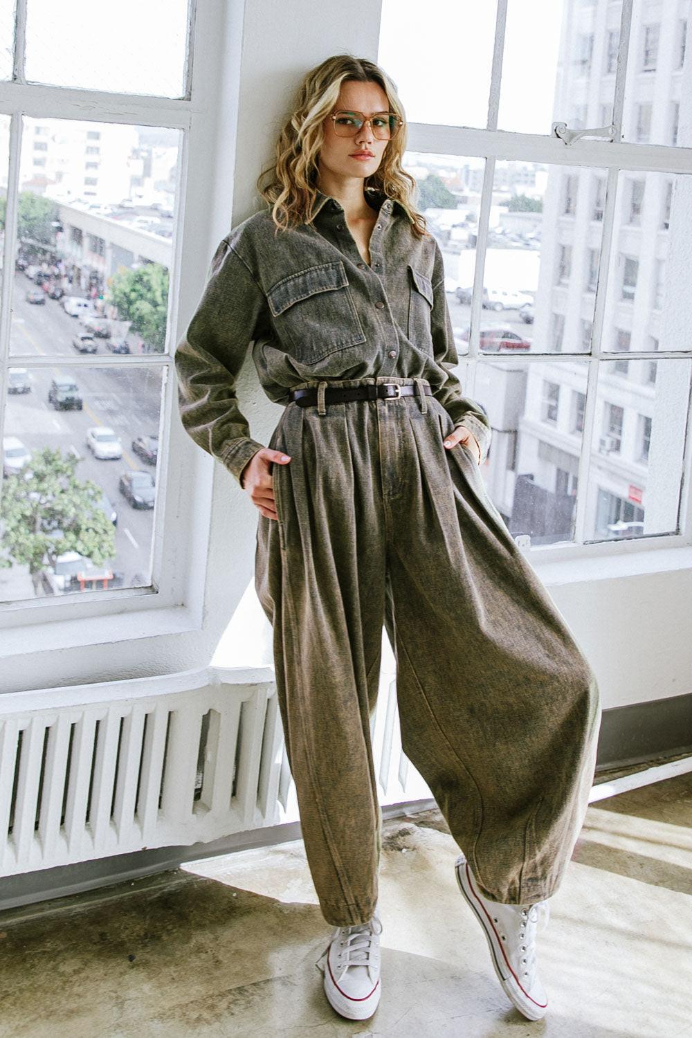 STUCK IN YOUR WAYS DENIM PANTS Flying Tomato