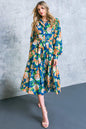 BUBBLY BLISS WOVEN MIDI SHIRT DRESS Flying Tomato