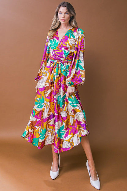 CAREFREE CONFIDENCE WOVEN MIDI DRESS Flying Tomato