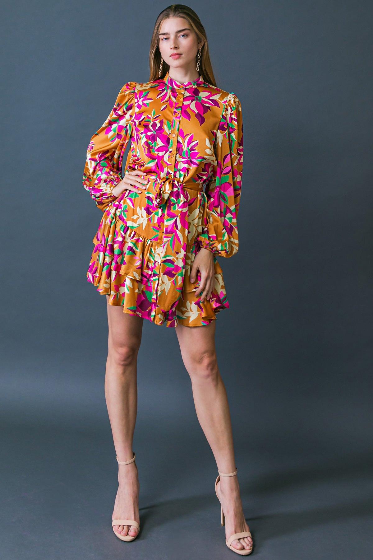 JUST BELIEVE IN ME WOVEN MINI DRESS Flying Tomato
