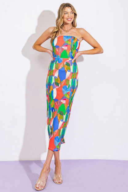 DANCING DIVA PONTI TUBE DRESS Flying Tomato